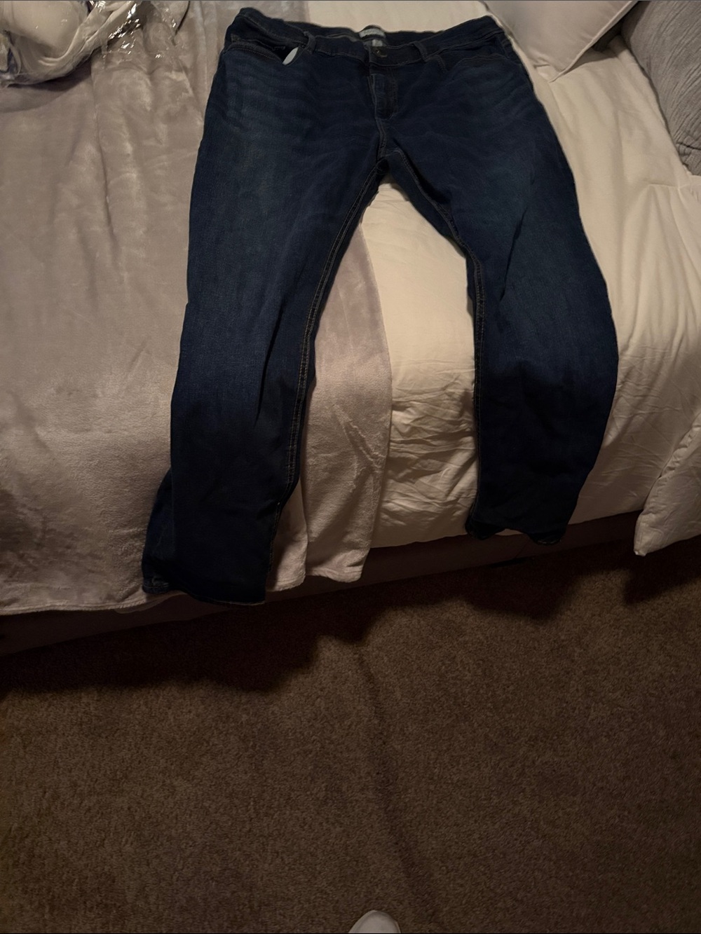 Sun + Stone Men's Slim Straight Dark Blue Jeans